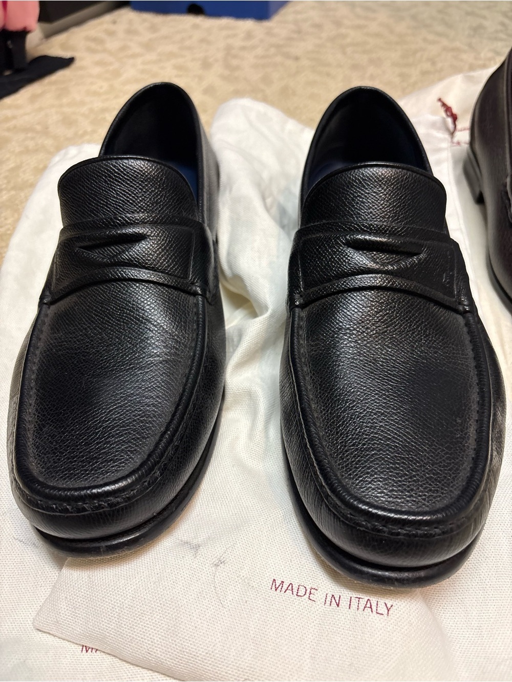 Men's Black Ferragamo Loafers
